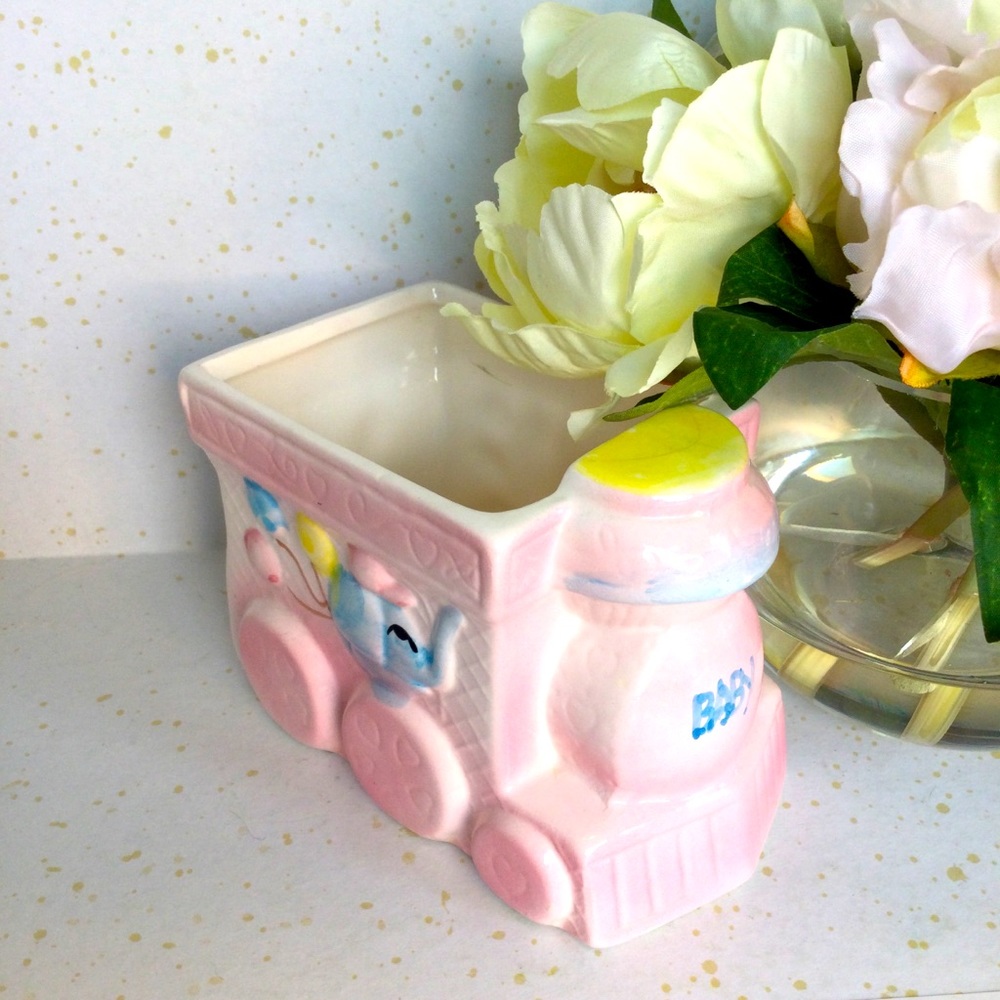 Vintage Train Baby Planter